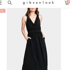 BLACK DRESS WITH POCKETS